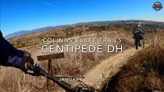 MTB Riding Centipede at Colinas Bluff Trails,...