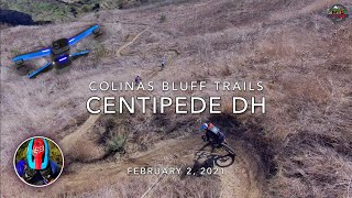 MTB Riding Centipede DH at Colinas Bluff...