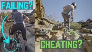 Are clipless pedals cheating?! The waterfall...