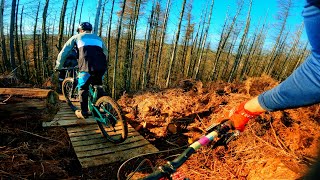 RIDING OUR NEW DOWNHILL TRACK !