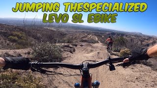 Jumping the Specialized Levo SL Expert Carbon...