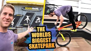 RIDING MTB AT THE WORLDS BIGGEST SKATEPARK -...