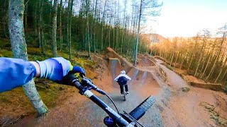 RIDING THE SICKEST DOWNHILL MTB JUMPS FOR...