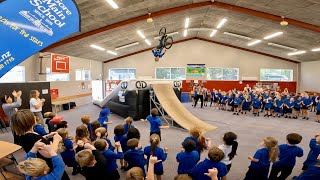 BACKFLIPPING INSIDE A SCHOOL!!!!! - GORE MAIN...