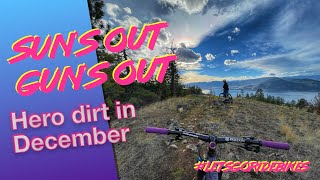 Mountain biking on the hottest December day...