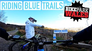 RIDING THE BLUE TRAILS AT BIKEPARK WALES!