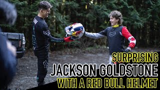 SURPRISING JACKSON GOLDSTONE WITH HIS FIRST...