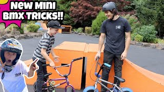 New Mini BMX Bike Tricks!! *GONE WRONG!*