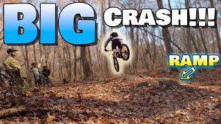 Crashing Hard On A MTB Jump