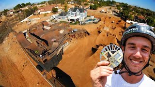 RIDING WORLDS BIGGEST BACKYARD SKATEPARK...