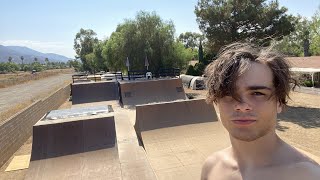 A Sesh in my BACKYARD SKATEPARK!