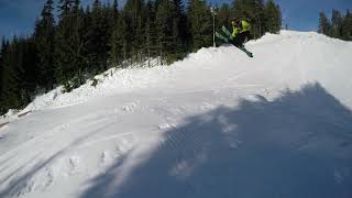 Jonah Having  a Big Crash in Grouse Park Feb...