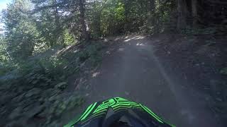Jonah and Eden riding Dirt merchant whistler