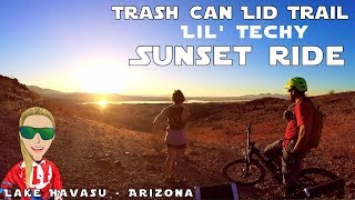 BEAUTIFUL SUNSET RIDE \\ Trash Can Lid Trail...
