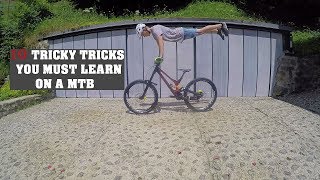 10 TRICKY TRICKS ON A MTB or DOWNHILL you Must...