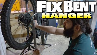 How to Fix a Bent Derailleur Hanger on a MTB