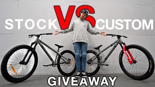 STOCK VS CUSTOM DIRT JUMP BIKE BUILD TESTING!...