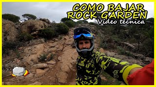 Como bajar un ROCK GARDEN en MTB  | LIVING ENDURO
