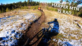 Snowy Shuttle Laps At Harper Mountain
