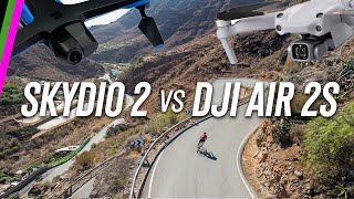 DJI Mavic Air 2S vs Skydio 2 for Road Biking!...