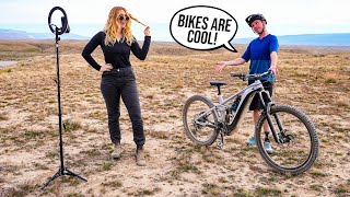 I Took A TikToker Mountain Biking For The...