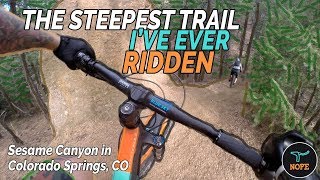 STEEP W/ SCREE - Mountain bike Sesame Canyon...