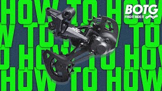 HOW TO FIT a Shimano Deore XT Derailleur. #ALLMTN7