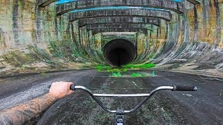 BMX HILLBOMB DOWN DARK FULL PIPE