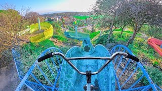 BMX AND MTB RIDING IN WATERPARK IN FOREST