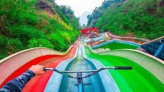 BMX RIDING IN ABANDONED WATERPARK IN CHINA