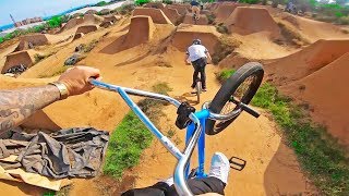 RIDING HUGE BMX DIRT JUMPS IN BARCELONA!