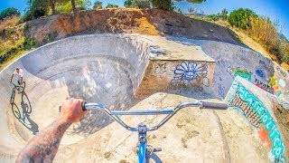BMX RIDING IN ABANDONED SKATEPARK FROM 1960!
