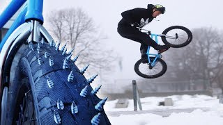 I MADE A SKATEPARK OF ICE - BMX...