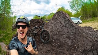0$ DOLLAR BMX DIRT JUMP PARK!!