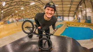 CRAZY NEW TRICK PULLED IN THE BMX PARK!!