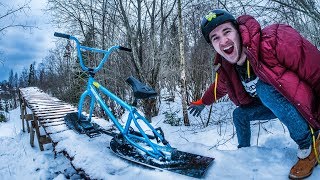 I MADE A SNOW BMX BIKE!!