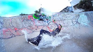WET WILD MINI BMX RIDING!