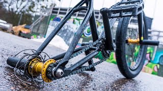 RIDING BMX WITH NO RIM!