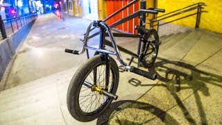 MY BMX BIKE BROKE.. (CRASH FOOTAGE)