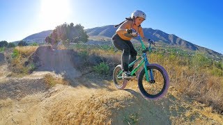 GIRLFRIEND VS DIRT JUMP BMX RIDING!