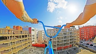 BMX RIDING ON AN ABANDONED SKYSCRAPER!!