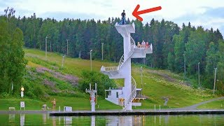 BMX WATER JUMP!