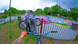 NO BMX ALLOWED: SNEAKING INTO CLOSED SKATEPARK!