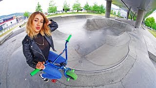 HER FIRST TIME RIDING BMX AFTER SURGERY