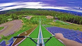 TOP SPEED BMX RIDING ON SKI JUMP!