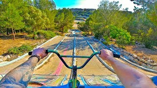 BMX RIDING AT INSANE ABANDONED WATERPARK...