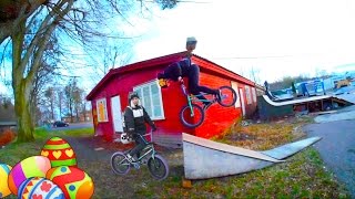 TOO MUCH CRASHING!!(BMX EASTER EGG HUNT)