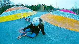 BMX GIRL VS STREET SPOT FAIL!!