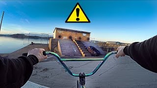 GoPro BMX RIDING ON ILLEGAL STREET SPOTS!!
