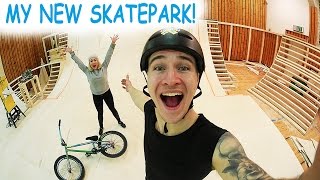 MY NEW SKATEPARK IS ALMOST FINISHED!!